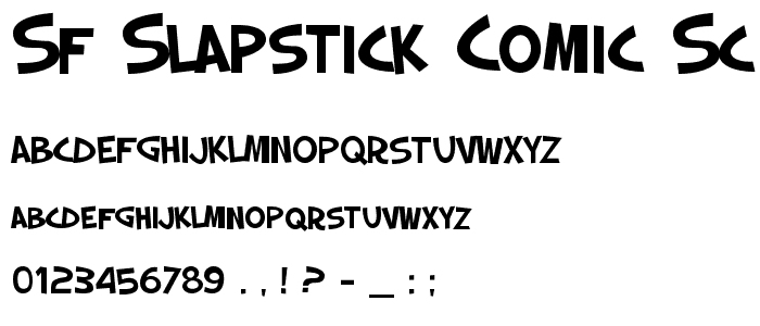 SF Slapstick Comic SC font